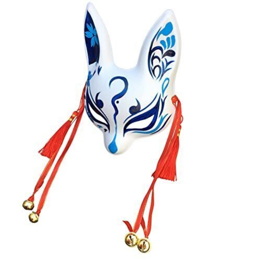 6089 Little Bunny Kitsune Mask, Traditional Japanese Cosplay Rabbit Fox